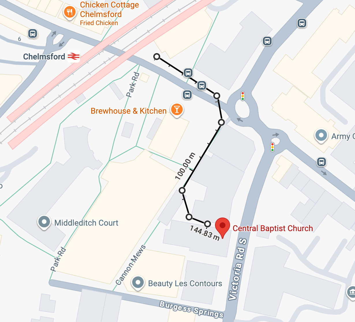 Chelmsford map