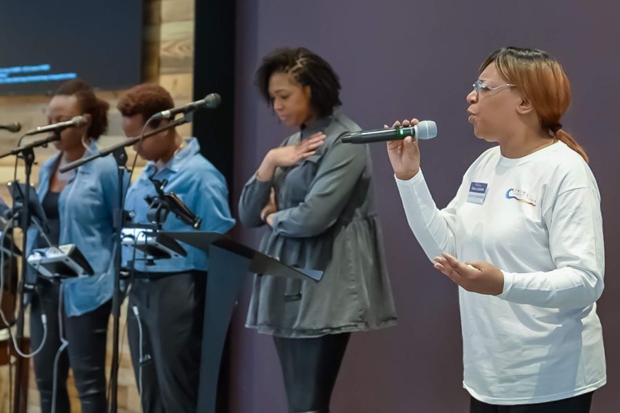 Conference being filmed